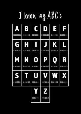 Binary Code ABC Coder Gift