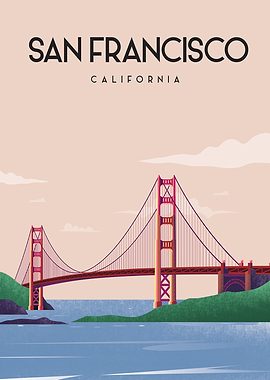 San Francisco Travel poste