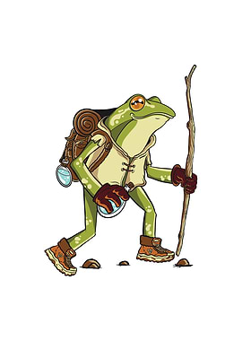 Hiking Frogs Mountain Gift