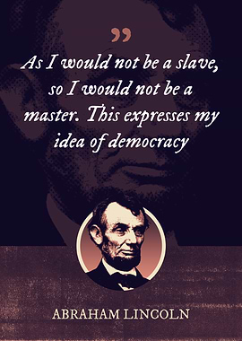 As I would not be a slave