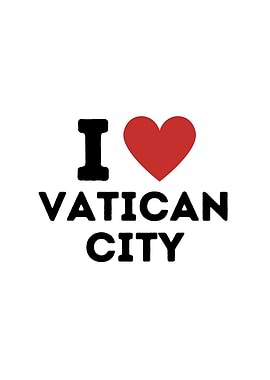 I Love Vatican City Simple