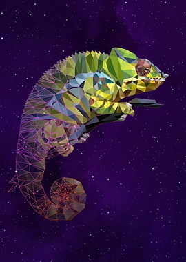 Chameleon on modern art