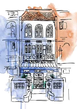 Singaporean shophouse