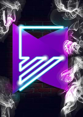 Neon Sign Alphabet F