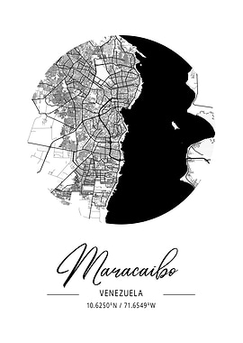 Maracaibo Area City Map