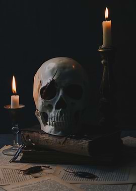 Skull still life