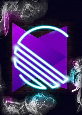 Neon Sign Alphabet C