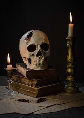 Skull still life