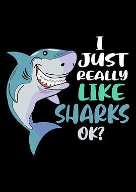 Funny Shark Living Room