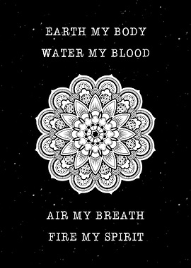 Earth Body Mandala Decor