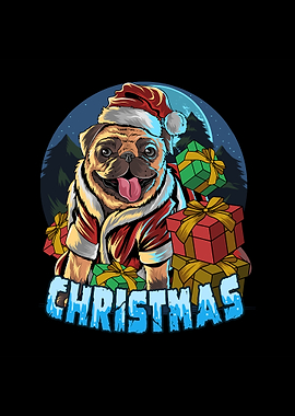 Pug Dog Christmas Gift