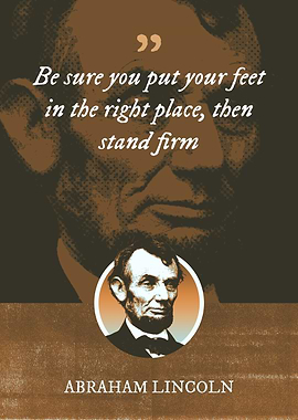 Be sure you put your feet