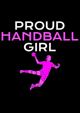 proud handball girl