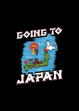 Japan Flag Travel Map