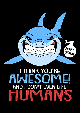 Funny Shark Awesome