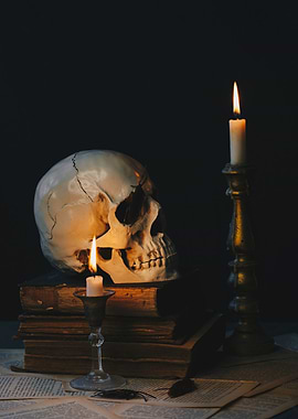 Skull still life