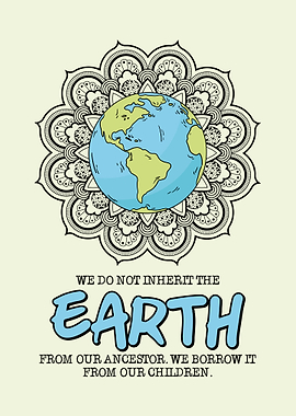 Earth Mandala Wall Art