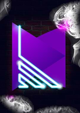 Neon Sign Alphabet L