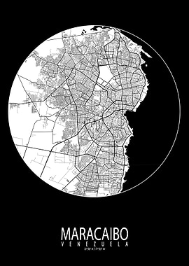 Maracaibo City Map Moon