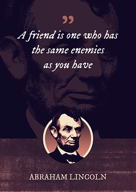 A friend is one who has