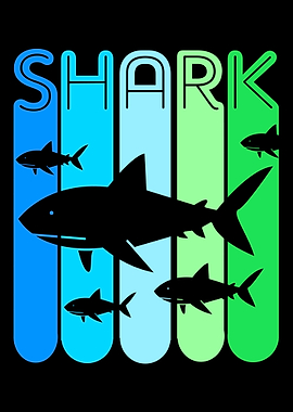 Shark Retro Colorful