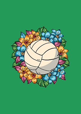 Volley Ball With Flowers