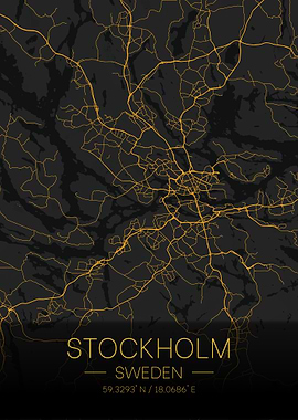 Stockholm Sweden Citymap