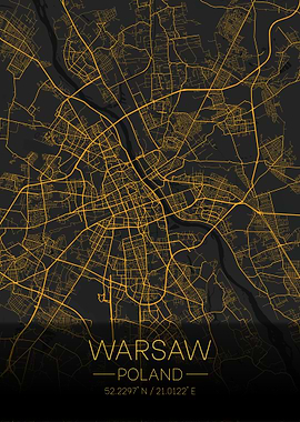 Warshaw Poland Citymap