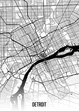 Detroit map