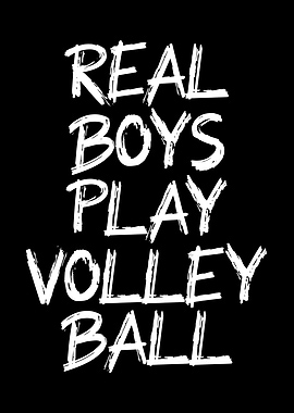 real boys play volleyball