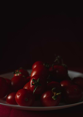 Tomatoes dark and moody