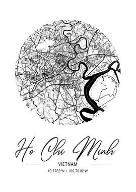 Ho Chi Minh Area City Map