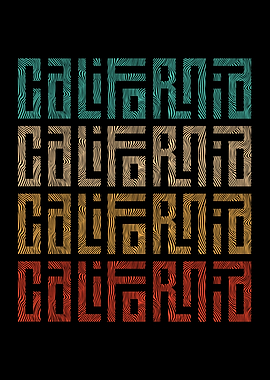 California Retro Text