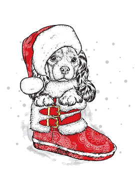 happy christmas Dogs