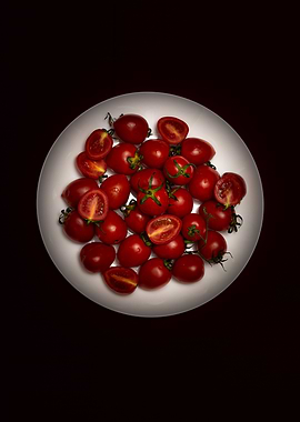 Tomatoes dark and moody