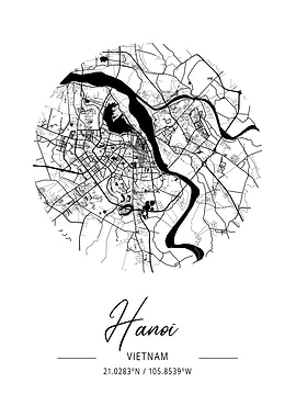 Hanoi Area City Map