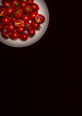 Tomatoes dark and moody