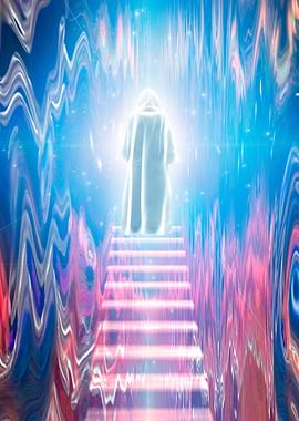 Stairs in fantasy space