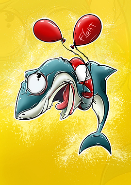 Floating Shark