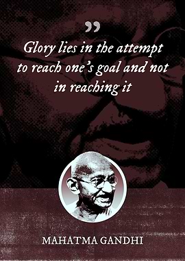 Glory lies in the attempt