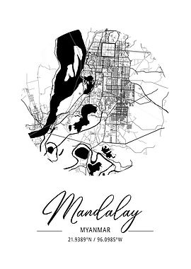 Mandalay Area City Map