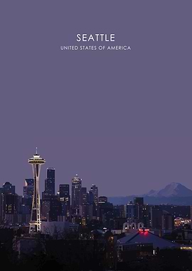 Seattle Skyline Artwork