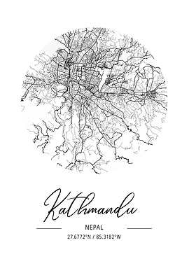 Kathmandu Area City Map