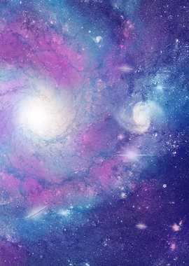 Galaxies Collide Space