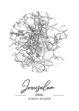 Jerusalem Area City Map