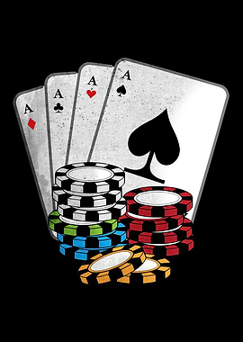 Quad Aces Poker Gambling