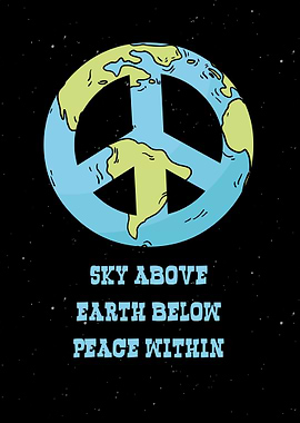 Sky Above Hippie Wall Art