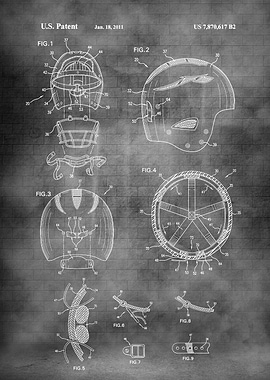 Old helmet patent