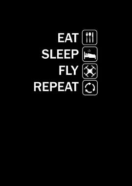 Eat Sleep Fly Repeat