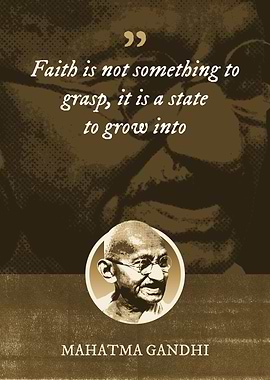 Faith is not something to